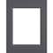 16" x 20" Zinc Gray & Black Double Mat by Studio Décor®, 11" x 14" Opening Size